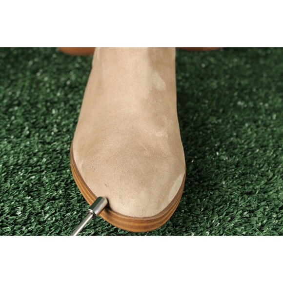 Splendid Anie Tilia Ermine Chelsea Leather Suede Beige Boots Pull On Size 8 - Picture 9 of 16